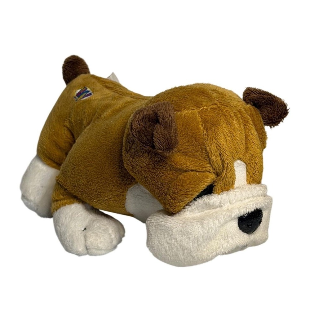 Webkinz Ganz Bulldog HM126 Plush Animal‎ Brow/White Stuffed Dog NO CODE Retired